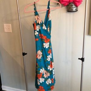 Floral wrap dress